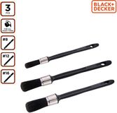 BLACK+DECKER Kwastenset 3 Stuks