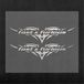 Quattroerre 15732 Stickers voorgevormd voor auto type Fast & Furious, zilver, 10 x 12 cm