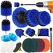 Brosse pour perceuse - Brosse de nettoyage - 20 pièces - Pour cuisine, salle de bain et carrelage