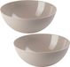 Plasticforte Plat - 2x stuks - D25 x H10 cm - kunststof - beige - 2,5 liter