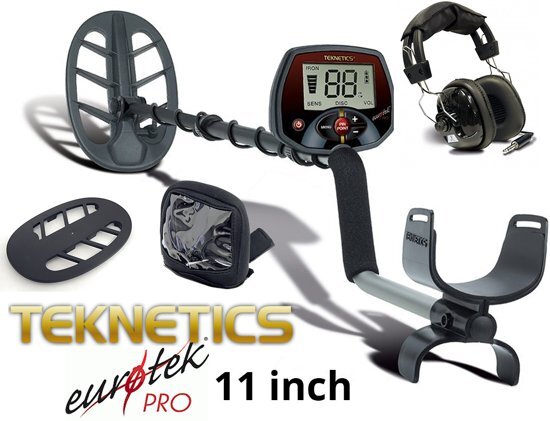 Teknetics Eurotek Pro metaaldetector 11 inch DD zoekspoel