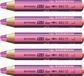 STABILO woody 3 in 1 duo roze/lila aquarelpotloden