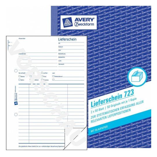 Avery 723 - Zakelijke registers - wit