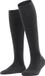 FALKE Softmerino lang eenkleurig wol katoen kniekousen dames grijs - maat 41-42