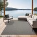 Mistra – tapis d'extérieur robuste, moderne et résistant aux intempéries, pour balcon, terrasse, cuisine ou véranda, gris, 80 x 200 cm