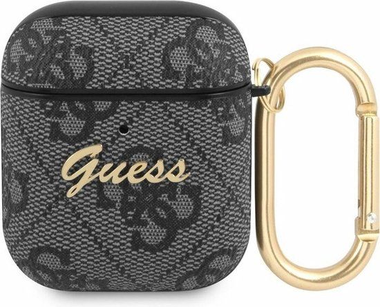 Guess Leather Case for AirPods 1st & 2nd Generation - Grey