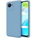 Hoes Realme Hoes van vloeibare siliconen, ultrazacht, voor Realme C30, blauw