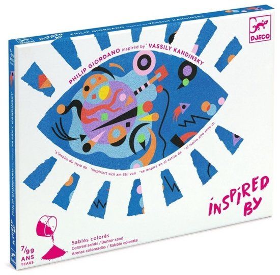 Djeco zandkunst set abstract - geïnspireerd door Kandinsky FSC.