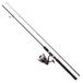 DAM Full Tech Spinning Combo, Zoetwater hengel reel Snoekbaars meer, Sterk Lichtgewicht Veelzijdig, Zwart Grijs, 2.10m Matig Snelle Hengel, 3000 Maat Reel