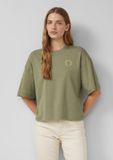 s.Oliver - female - Relaxed T-shirt met print op voor- en achterkant