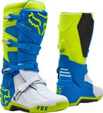 FOX Motion Motorcross laarzen - Blauw/geel - Mannen - Textiel - Maat 10