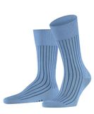 FALKE Shadow gedessineerd katoen sokken heren blauw - maat 43-44