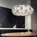 Slamp Suspension C'EST LA VIE, noir/câble transparent, Ø 53 cm