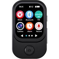 ELVANZA Muziekspeler, Bluetooth-mp3-speler, draagbare speler, MP4 met camera en videocamera, zwart, 32 GB