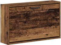 vidaXL Wandgemonteerde Schoenkast UTRECHT 71 x 17 x 43 cm Bewerkt hout
