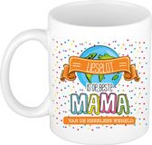 Bellatio Decorations Naam mok mama Lieselot - wit - de beste - keramiek - 300 ml - Moederdag / verjaardag