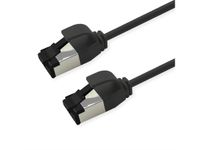 ROLINE S/FTP Patchkabel Cat.8 (Klasse I) LSOH extra dun zwart 1,5 m