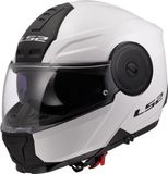 LS2 FF902 Scope II Solid Glossy Wit Systeemhelm - Maat M