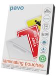 Pavo - Lamineerfolie Maat: 65 x 95 mm 2x125 mic, 100 stuks - Glanzend