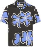 Solid SDTimothy Shirt Meteoriet Gebloemd Katoen Korte Mouw Regular Fit Mannen S