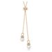 Swarovski Originally y-hanger, Crystal Pearl, Wit, Roségoudkleurige toplaag