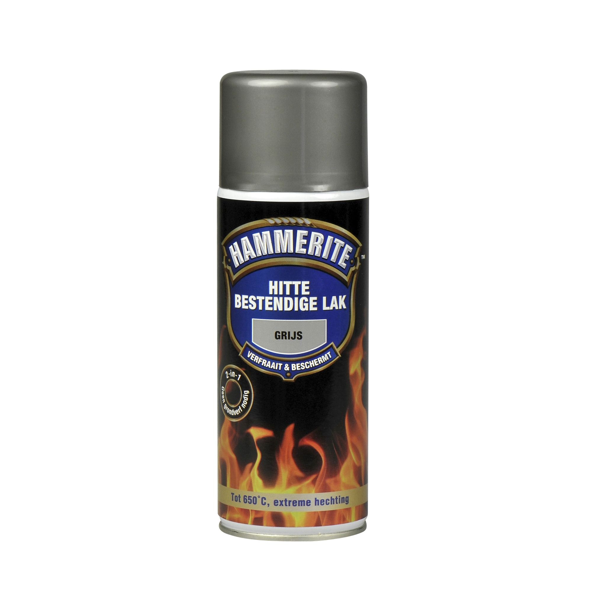 Hammerite Hittebestendige Lak Grijs 400 ml - 8710839297893