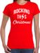 Bellatio Decorations Shoppartners Bv Rocking this Christmas Kerst t-shirt - rood - dames - M