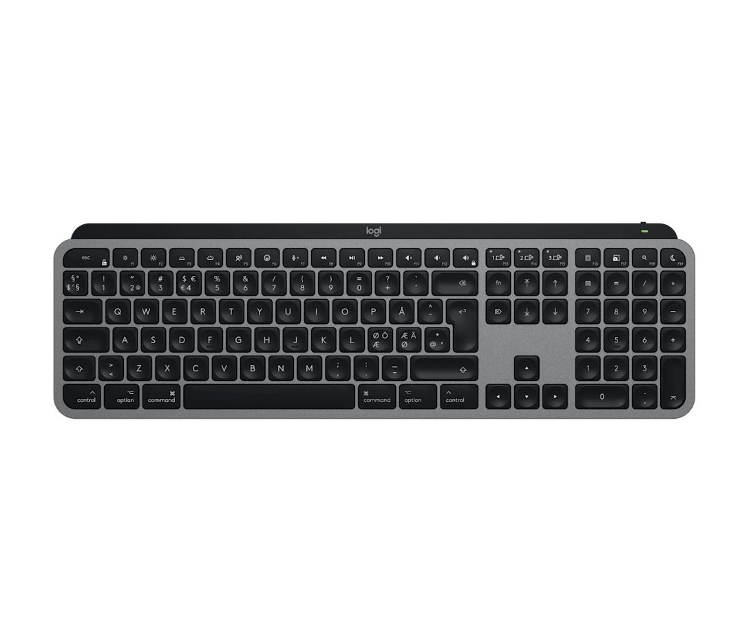 Logitech MX Keys S for Mac Toetsenbord Thuis Bluetooth QWERTY Scandinavisch Grijs