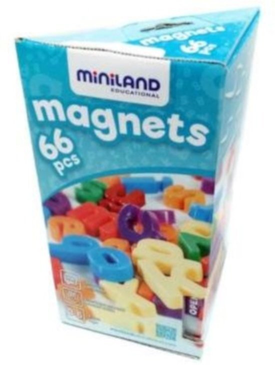 Miniland ML Taal: MAGNETISCHE KLEINE LETTERS 3cm 76-delig 20 klinkers en 46 medeklinker