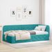 Maison Exclusive - Cadre de lit d'angle turquoise 100 x 200 cm velours
