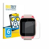 BROTECT Screenprotector 6 Stuks voor TCL Movetime Kids Watch MT46 Transparant