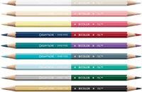 Caran d'Ache Alpine Frost tweekleurige potloden - 18 kleuren, inclusief penseel