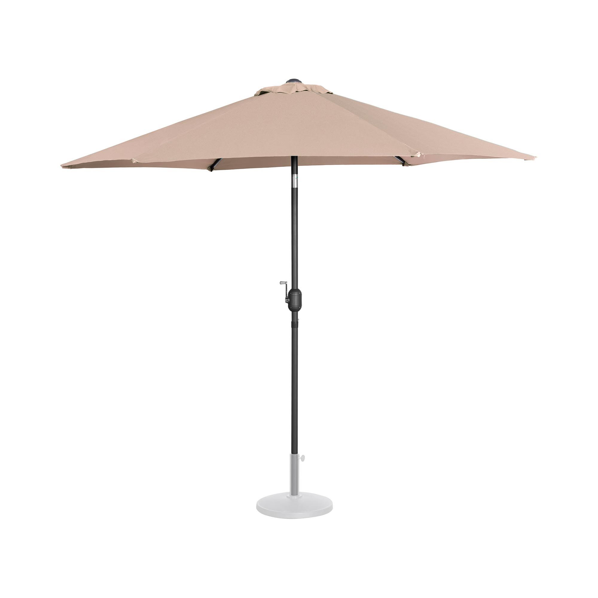 Uniprodo Parasol groot - crèmekleurig - zeshoekig - Ø 270 cm - kantelbaar