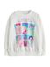 Next Sweatshirt 'K-Pop Demon Hunters' ecru / lichtblauw / lavendel / pink