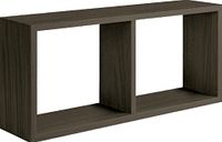 Homemania Morgana Wandrek, voor woonkamer, slaapkamer, kantoor, MDF, donker eiken 70 x 30 x 15,5 cm