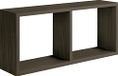 Homemania Morgana Wandrek, voor woonkamer, slaapkamer, kantoor, MDF, donker eiken 70 x 30 x 15,5 cm