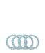 Dore & Rose Scrunchie 1 cm Set Light Blue élastique pour cheveux