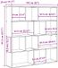 vidaXL Boekenkast 12-laags 132 x 29 x 141,5 cm Bewerkt hout