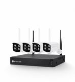 DrPhone SecureVision Beveiligingscamera Set – 4 Indoor 5MP Camera’s – NVR met 2TB HDD – Tuya – Wit
