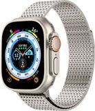 By Qubix Qubix Stainless Steel Loop band - Titanium kleur - Extra strong - Geschikt voor Apple Watch 38mm / 40mm / 41mm / 42mm
