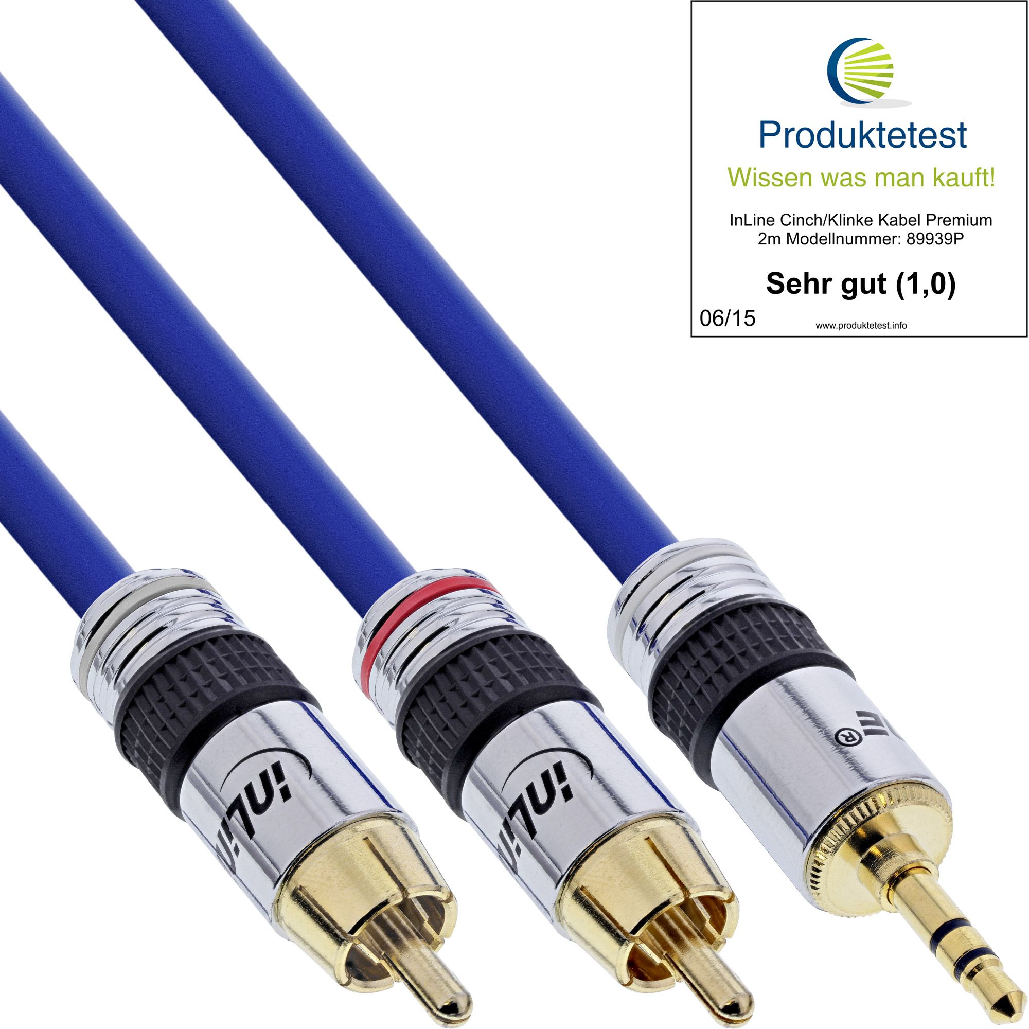 Inline 3.5mm Jack - Tulp stereo audio kabel - 25 meter