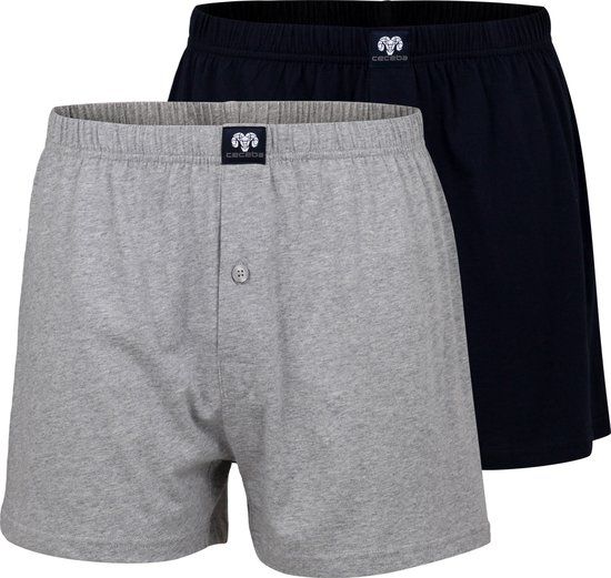 CECEBA Daytona 2-pack Heren Boxershorts wijd - Grijs - 6XL