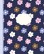 Fairy Bright Flowers on Navy Blue Notebook