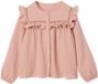 Vertbaudet Blouse met lange mouwen voor meisjes Poederroze