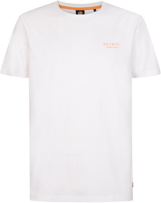 Petrol Industries Heren T-shirt met print Centella - Wit - Maat XL