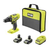 RYOBI 18V ONE+ slagboorschroevendraaier R18PD32-2C20SP, incl. 2 x 2,0 Ah accu's en oplader