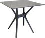 SenS-Line Jasper Tuintafel Kunststof 80cm Grijs