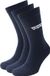 Levi's 3-Pack Sportswear Sokken Navy - Maat 39-42 - Heren - Halfhoge sokken