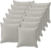 vidaXL Kussensloop 12 st houten grijs 50 x 50 cm polyester