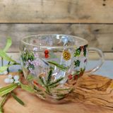 Ambiente dubbelwandig glas 200ml winter greenery wit dia10x9,5cm